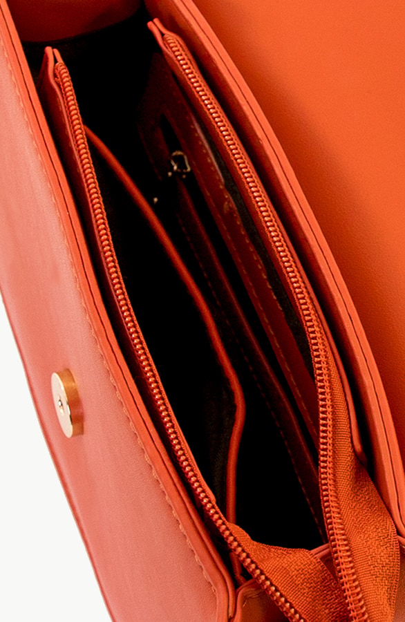 Luxury Chain Bag Orange – shoparchief, foto 3
