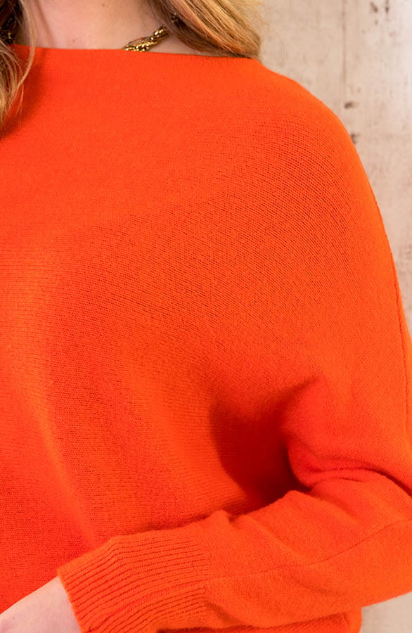 Oversized Soft Trui Oranje-1 – shoparchief, foto 5
