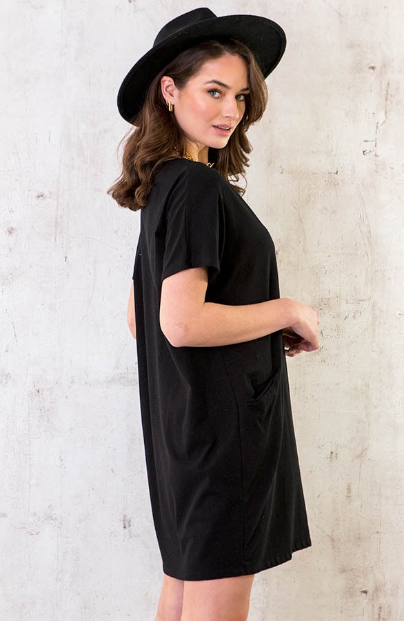 Pocket Tuniek Dames Zwart – shoparchief, foto 3