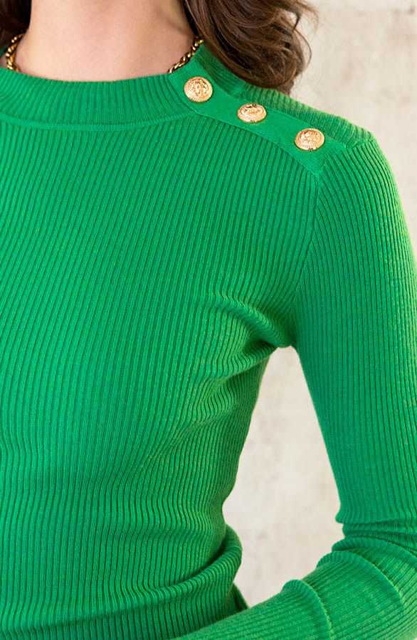 Sailor Rib Trui Bright Green – shoparchief, foto 6