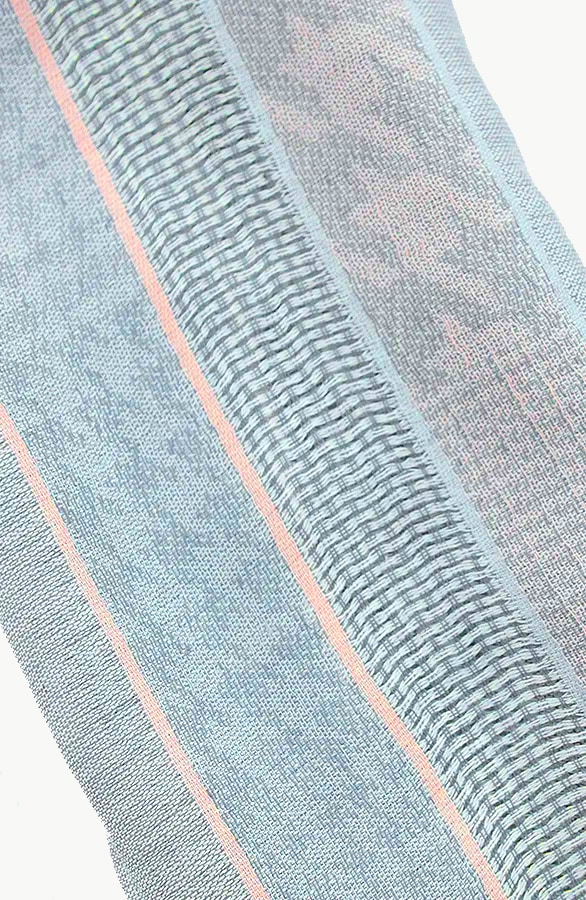 Strepen Sjaal Jeansblauw Roze – shoparchief, foto 4