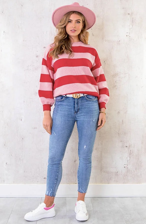 Streifen Pullover Rosa, Shoparchiv, Foto 5