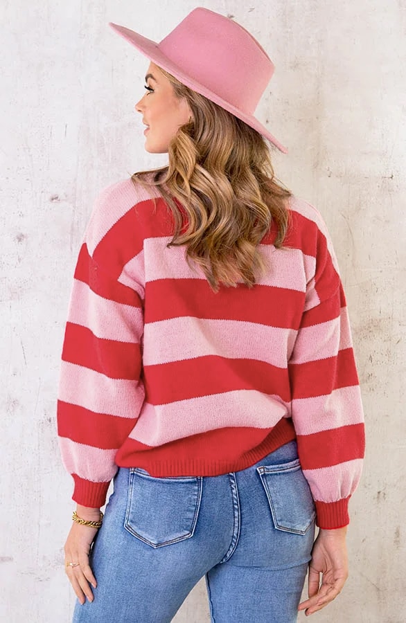 Streifen Pullover Rosa, Shoparchiv, Foto 3
