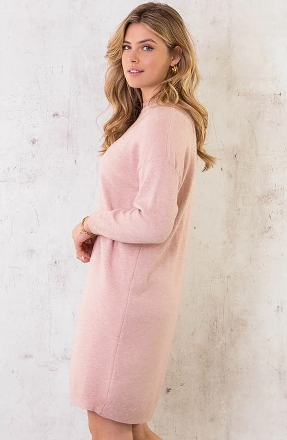 Sweater Dress Lichtroze – shoparchief, foto 3
