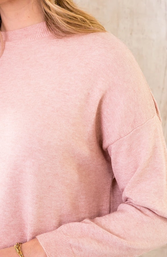 Sweater Dress Lichtroze – shoparchief, foto 5