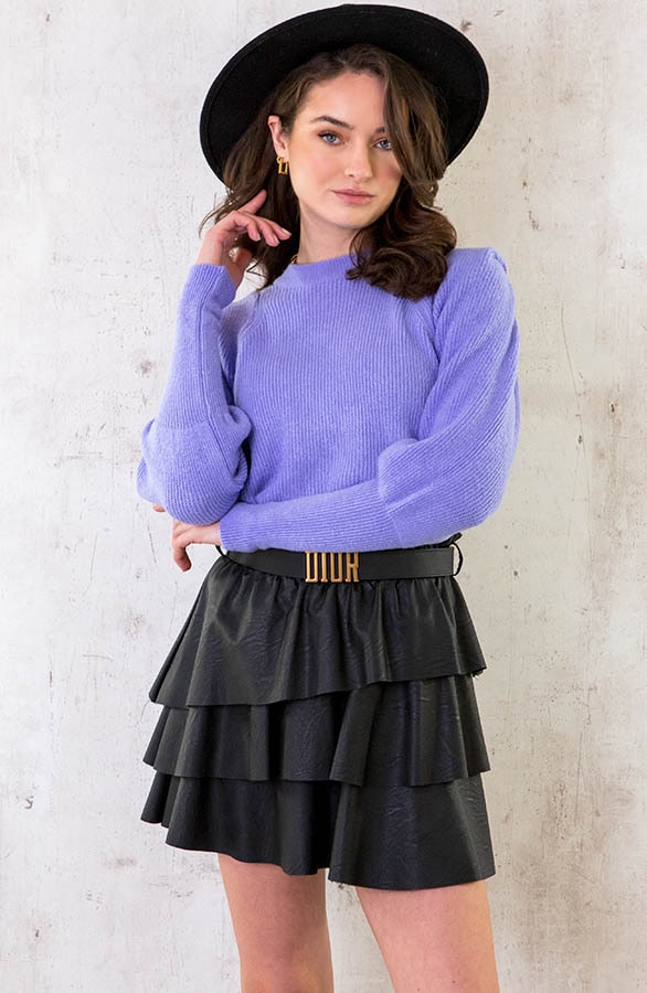 Trui Met Schoudervulling Lila – shoparchief, foto 2