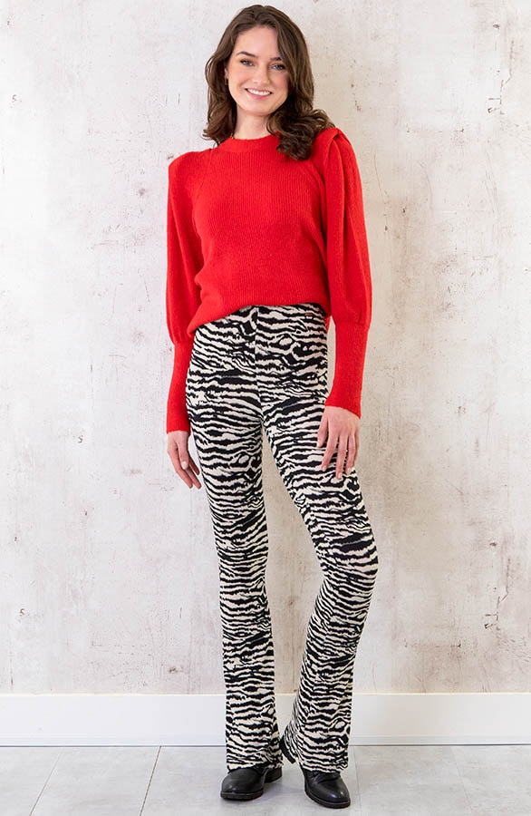Trui Met Schoudervulling Rood – shoparchief, foto 7