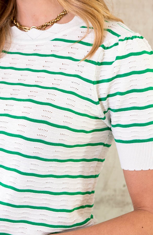 Wavy Strepen Top Groen – shoparchief, foto 5