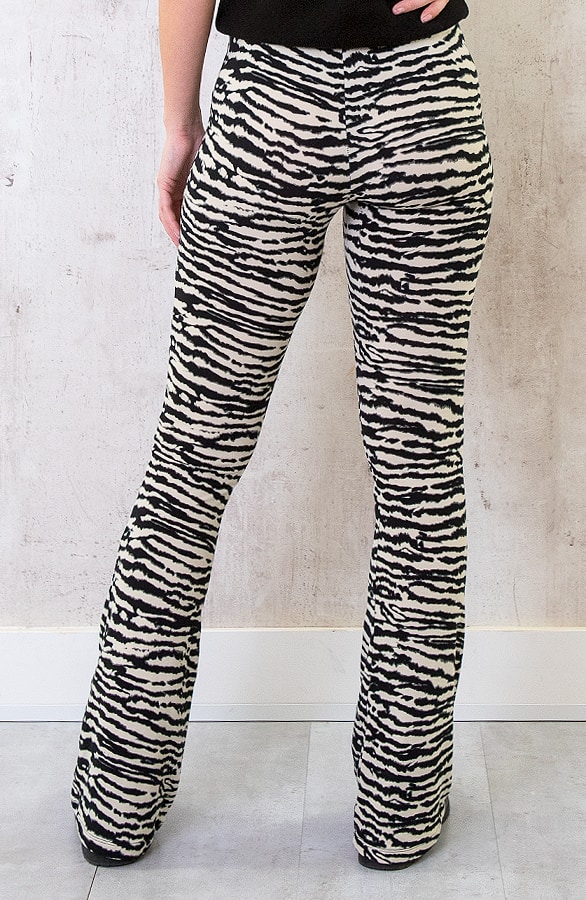 Flared Broek Zebra Deluxe – shoparchief, foto 4