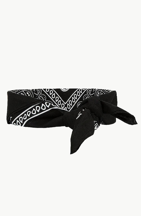 Bandana Schal Classic Schwarz, Shoparchiv