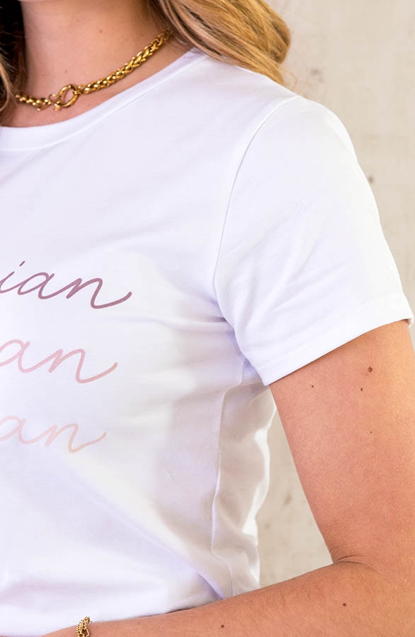 Bohemian it-shirt Beige – shoparchief, foto 5