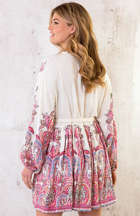 Boho Chic Kleid Fuchsia, Shoparchiv, Foto 4