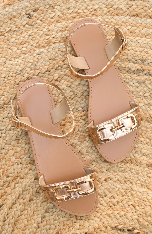 Buckle Sandalen Champagne – shoparchief