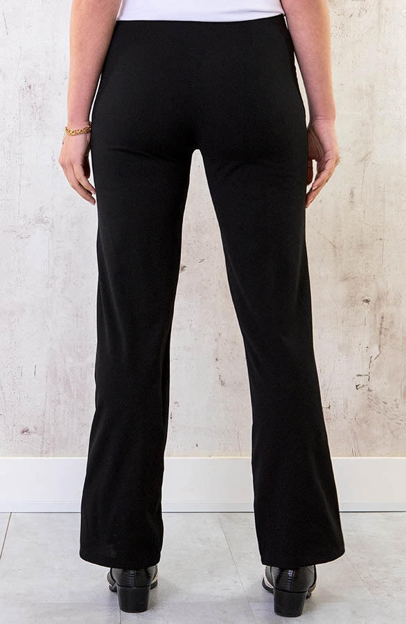 Button Flared Broek Zwart – shoparchief, foto 3