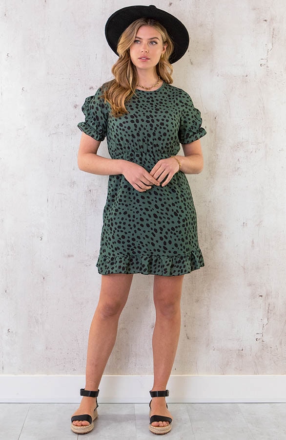 Cheetah Jurk Ruches Army – shoparchief, foto 6