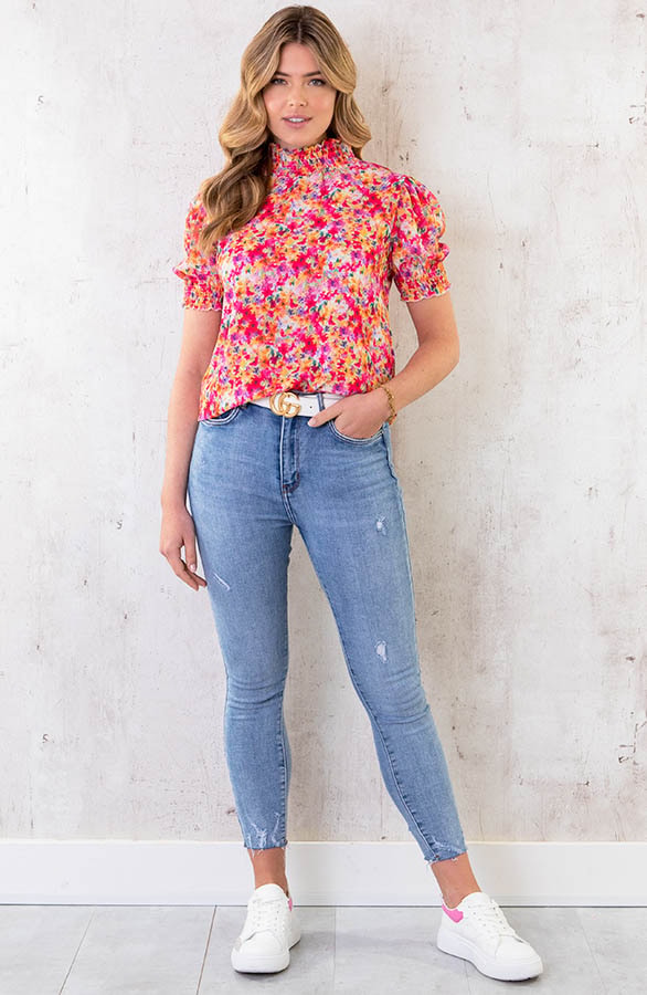 Col Top Bloemen Multicolor – shoparchief, foto 6