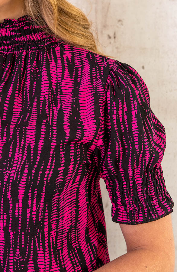 Col Top Print Deluxe Fuchsia – shoparchief, foto 5