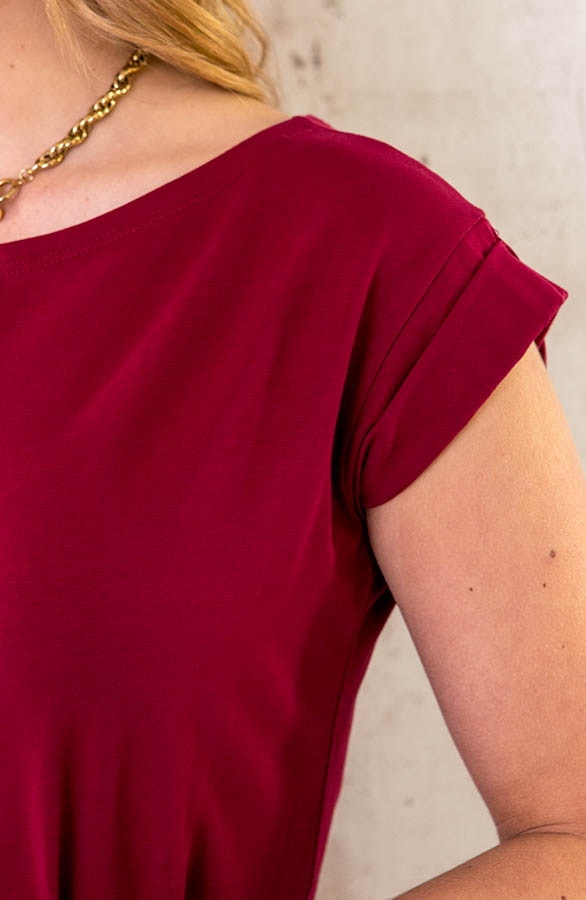 Femme Fatale Jurk Bordeaux – shoparchief, foto 5