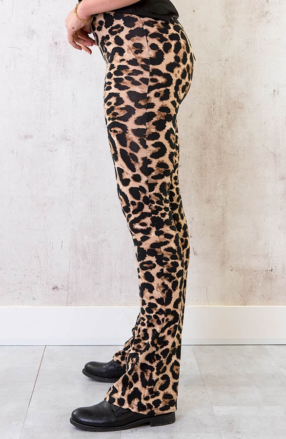Flared Broek Panter Camel – shoparchief, foto 2