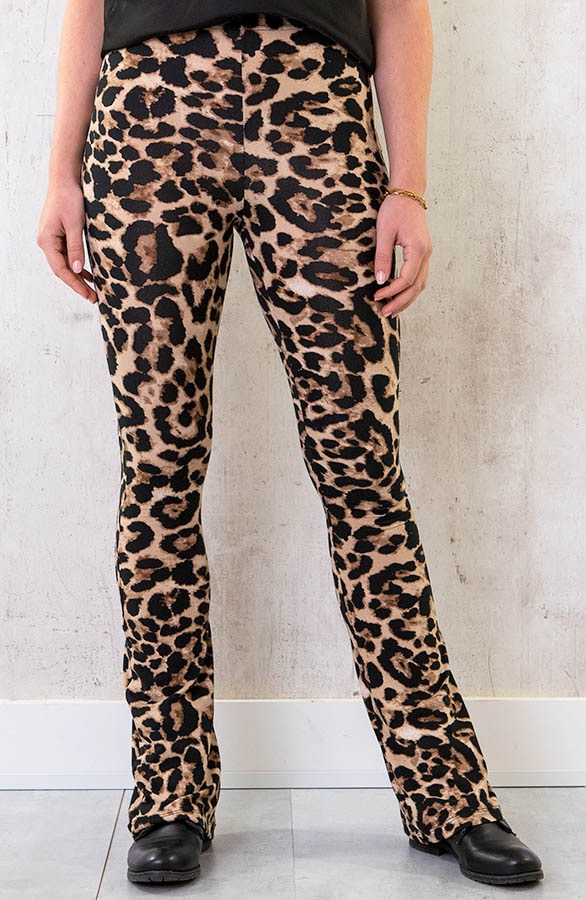 Flared Broek Panter Camel – shoparchief