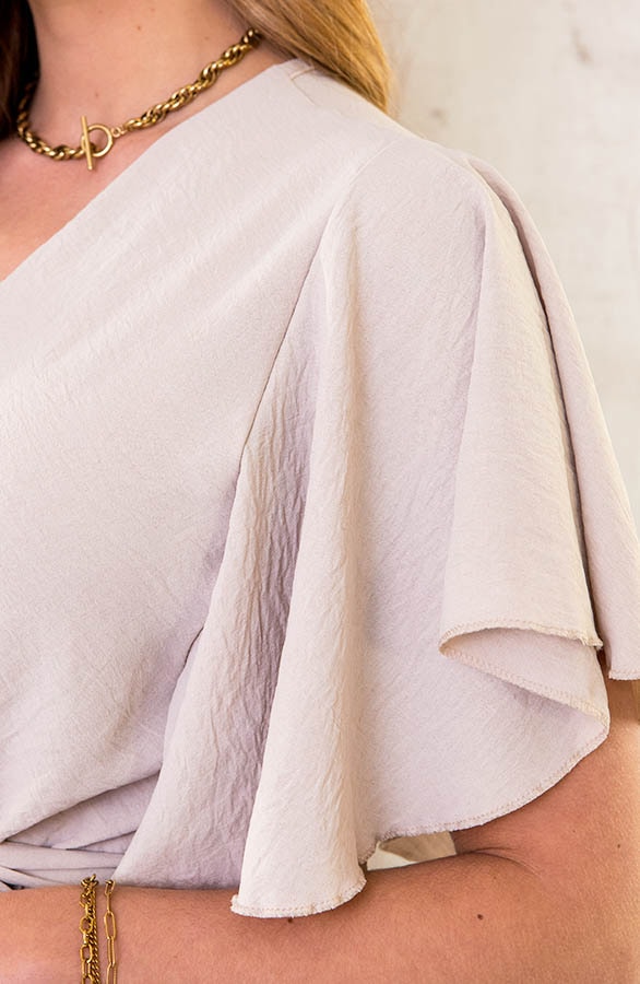 Florence Midi Jurk Beige – shoparchief, foto 13