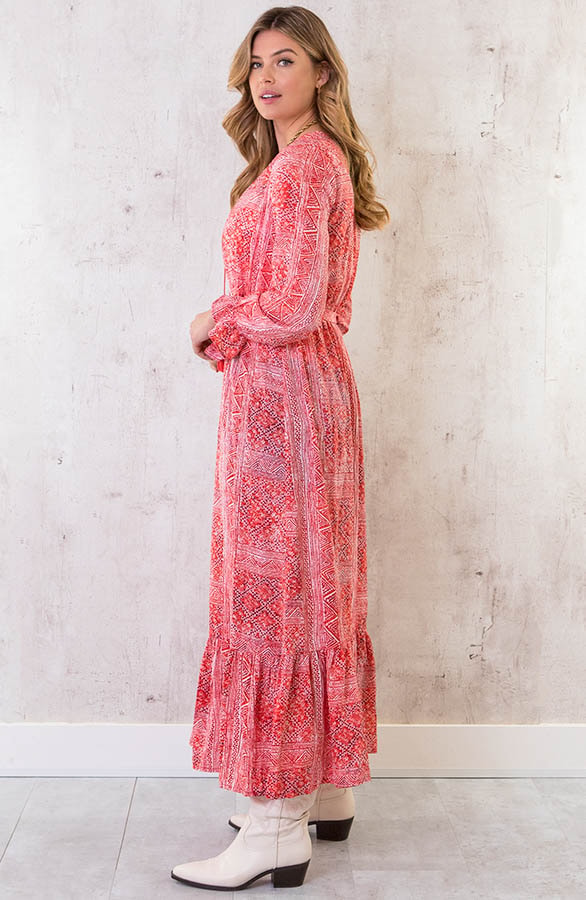 Kimono Print Roze Rood – shoparchief, foto 3