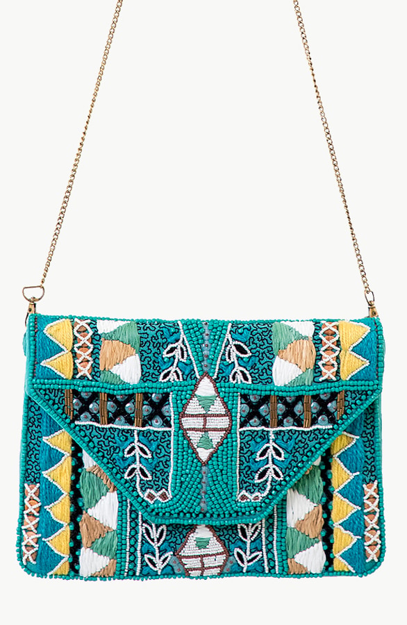 Kralen Tas Boho Turqouise – shoparchief