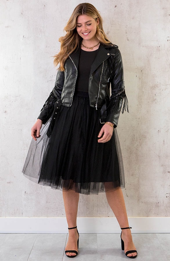 Midi Tule Rok Zwart – shoparchief, foto 9