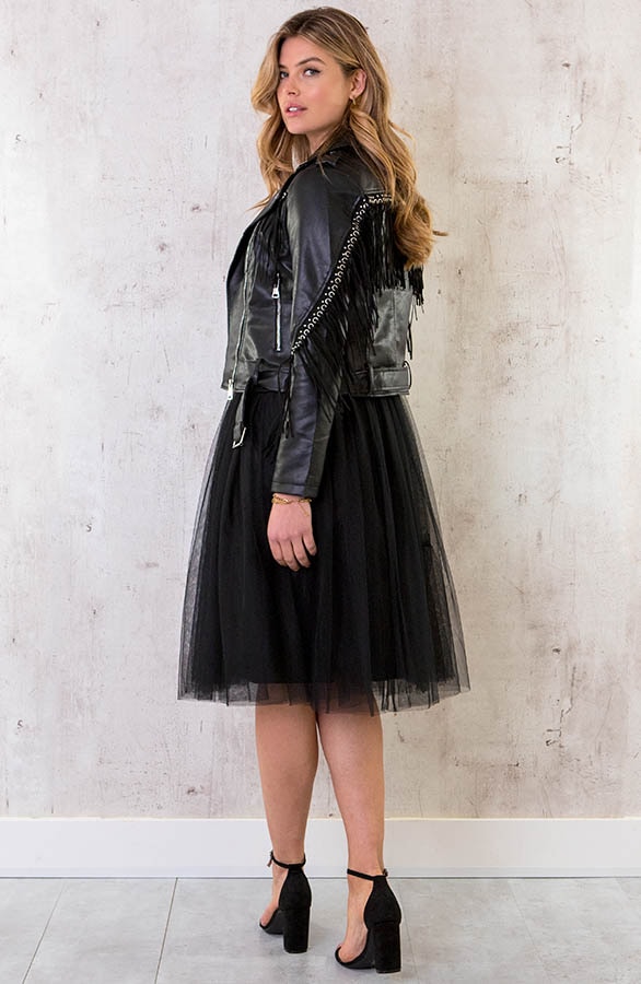 Midi Tule Rok Zwart – shoparchief, foto 11