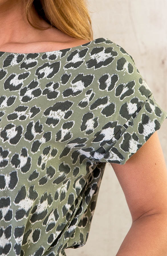 Leopard Jurk Groen – shoparchief, foto 4