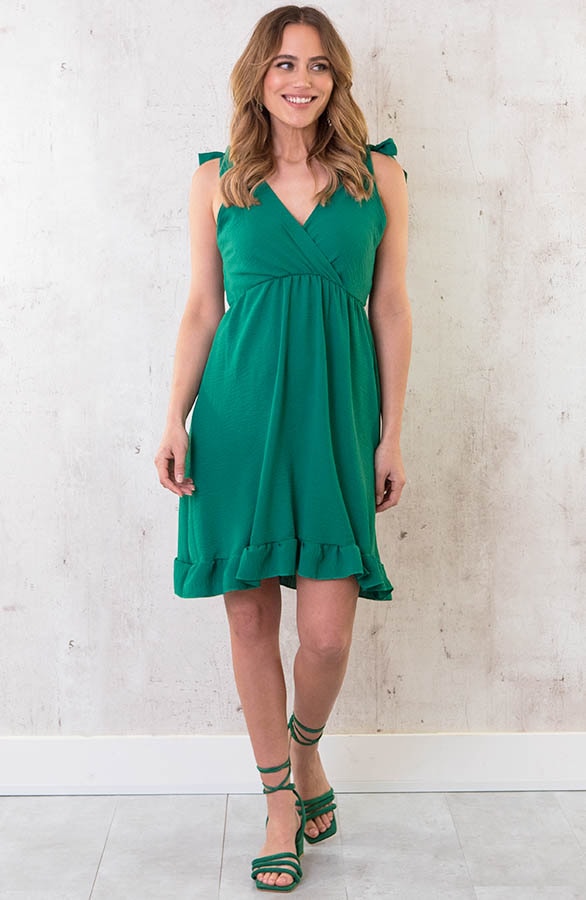 Strik Heels Suede Groen – shoparchief, foto 2