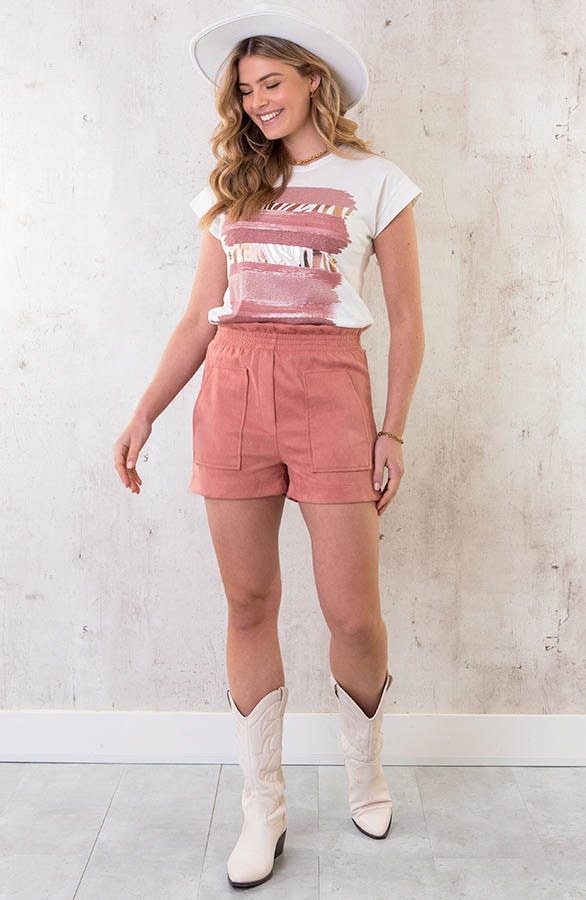 Metallic Zebra Top Roze – shoparchief, foto 6