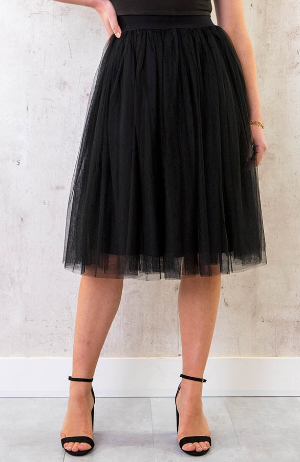 Midi Tule Rok Zwart – shoparchief
