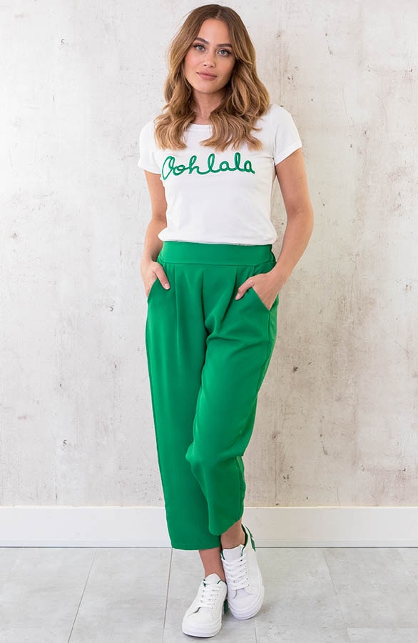 Oohlala T-shirt Wit Groen – shoparchief, foto 6