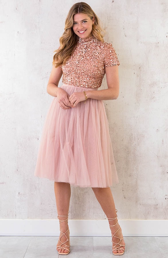 Midi Tule Rok Roze – shoparchief, foto 4