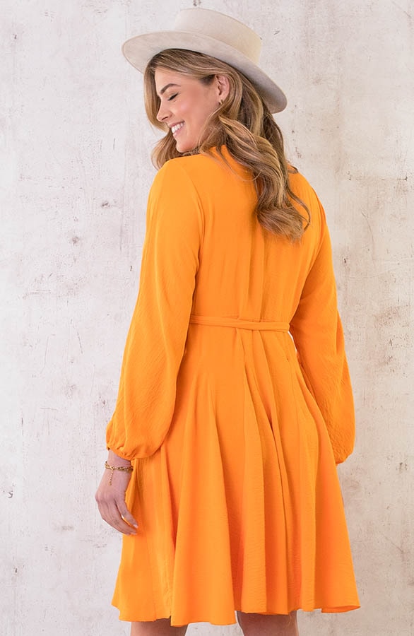 Falten Kleid Orange, Shoparchiv, Foto 4