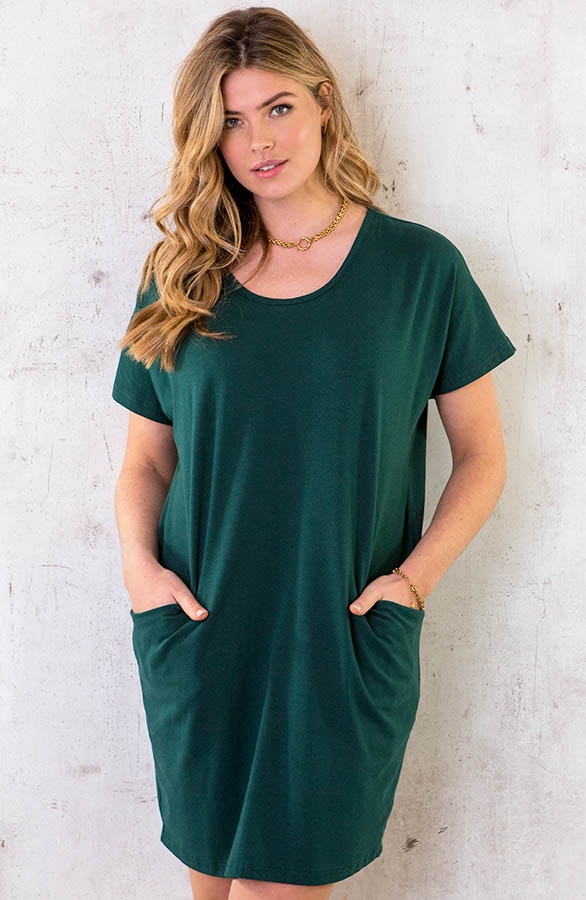 Pocket Tuniek Dames Smaragd – shoparchief