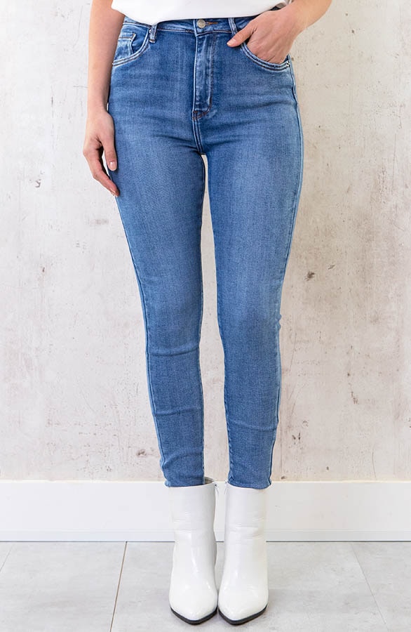 Skinny High Waist Jeans Regular Blue – shoparchief