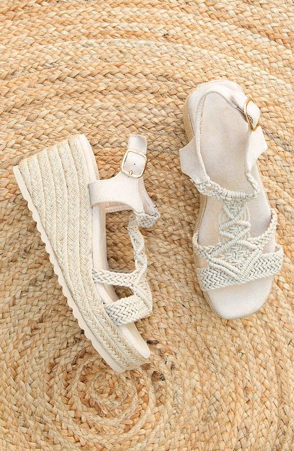 Sleehak Suede Bohemian Beige – shoparchief