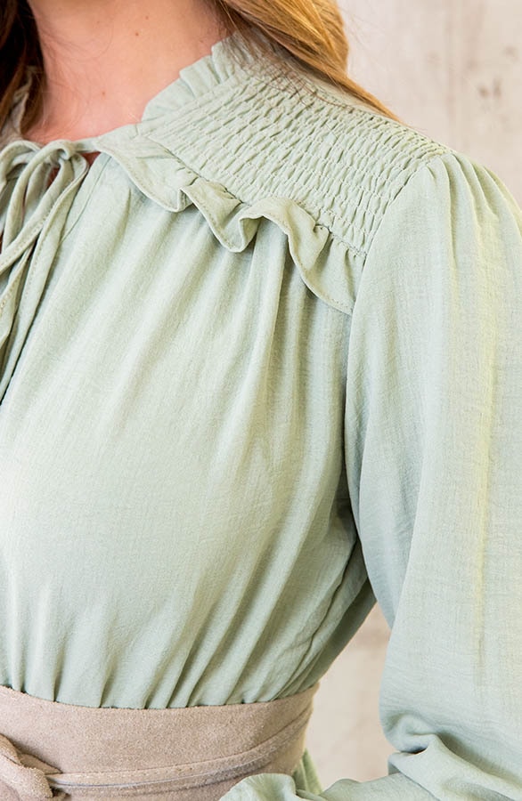 Smocked Schulter Kleid Mint, Shoparchiv, Foto 5