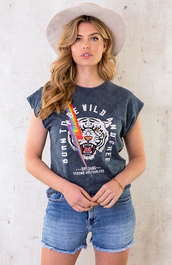 Stone Wash Tiger Top Rainbow – shoparchief, foto 2