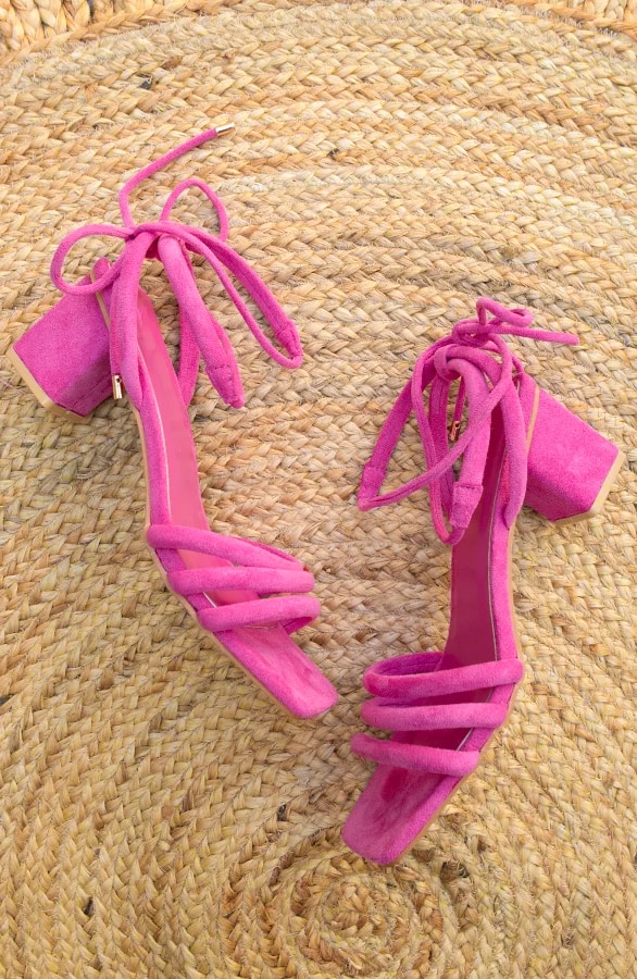 Strik Heels Suede Fuchsia – shoparchief