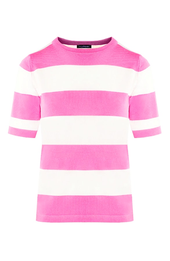 Top Met Strepen Roze Wit – shoparchief