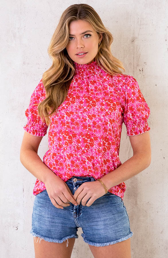 Bloemen Col Top Fuchsia – shoparchief
