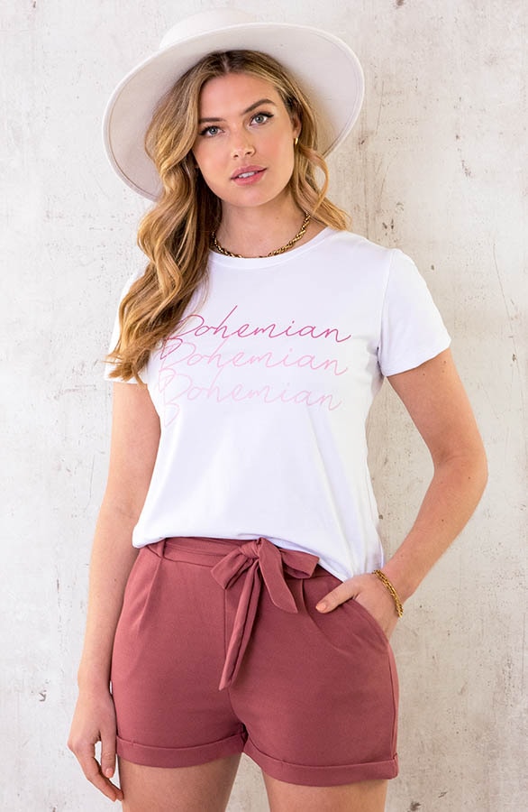 Bohemian it-shirt Roze – shoparchief, foto 14