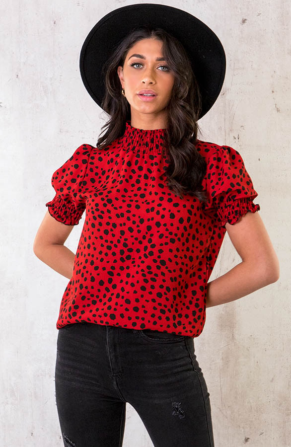 Cheetah Col Top Rood – shoparchief, foto 2