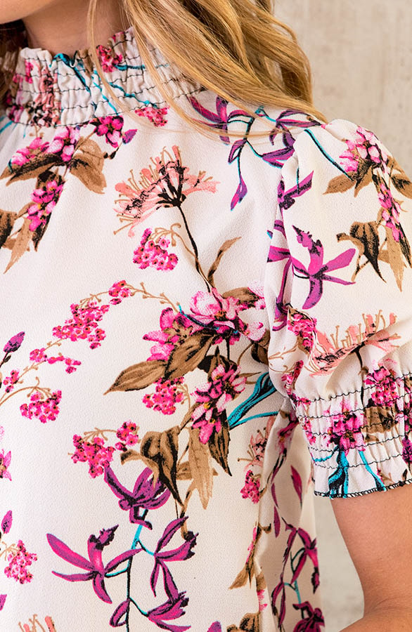 Col Top Bloemen Ecru – shoparchief, foto 5