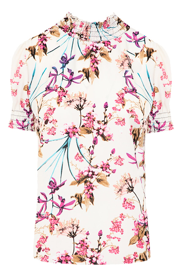 Col Top Bloemen Ecru – shoparchief, foto 6