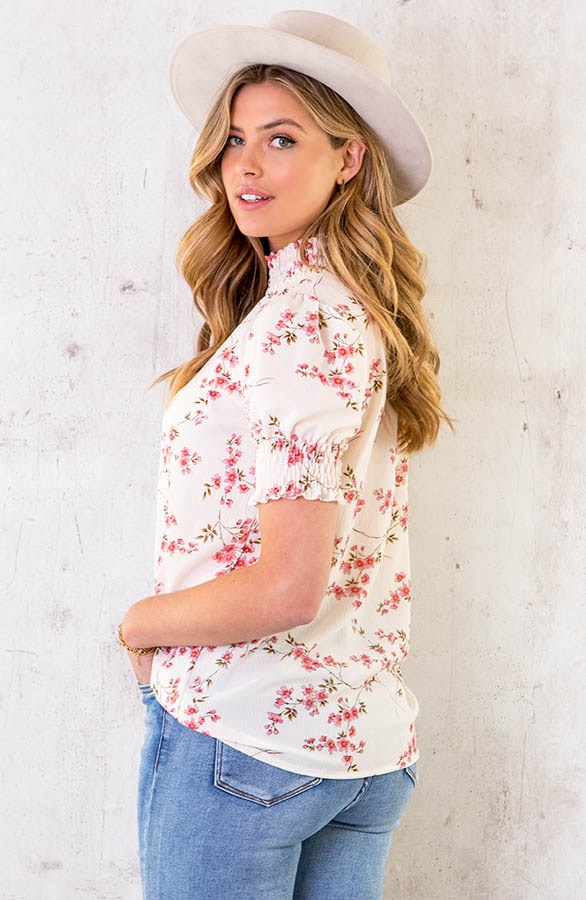 Col Top Kleine Bloemen Roze – shoparchief, foto 4