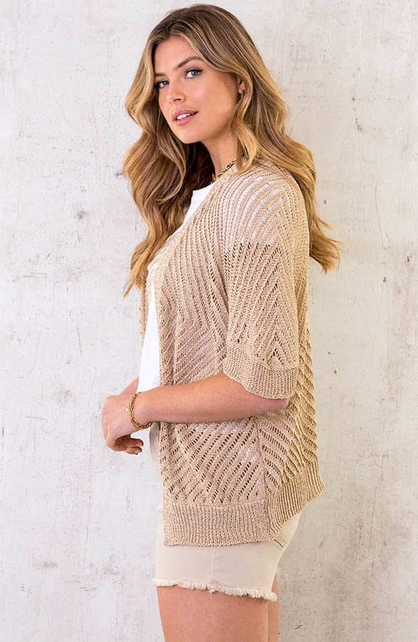 Lurex Vest Goud – shoparchief, foto 3